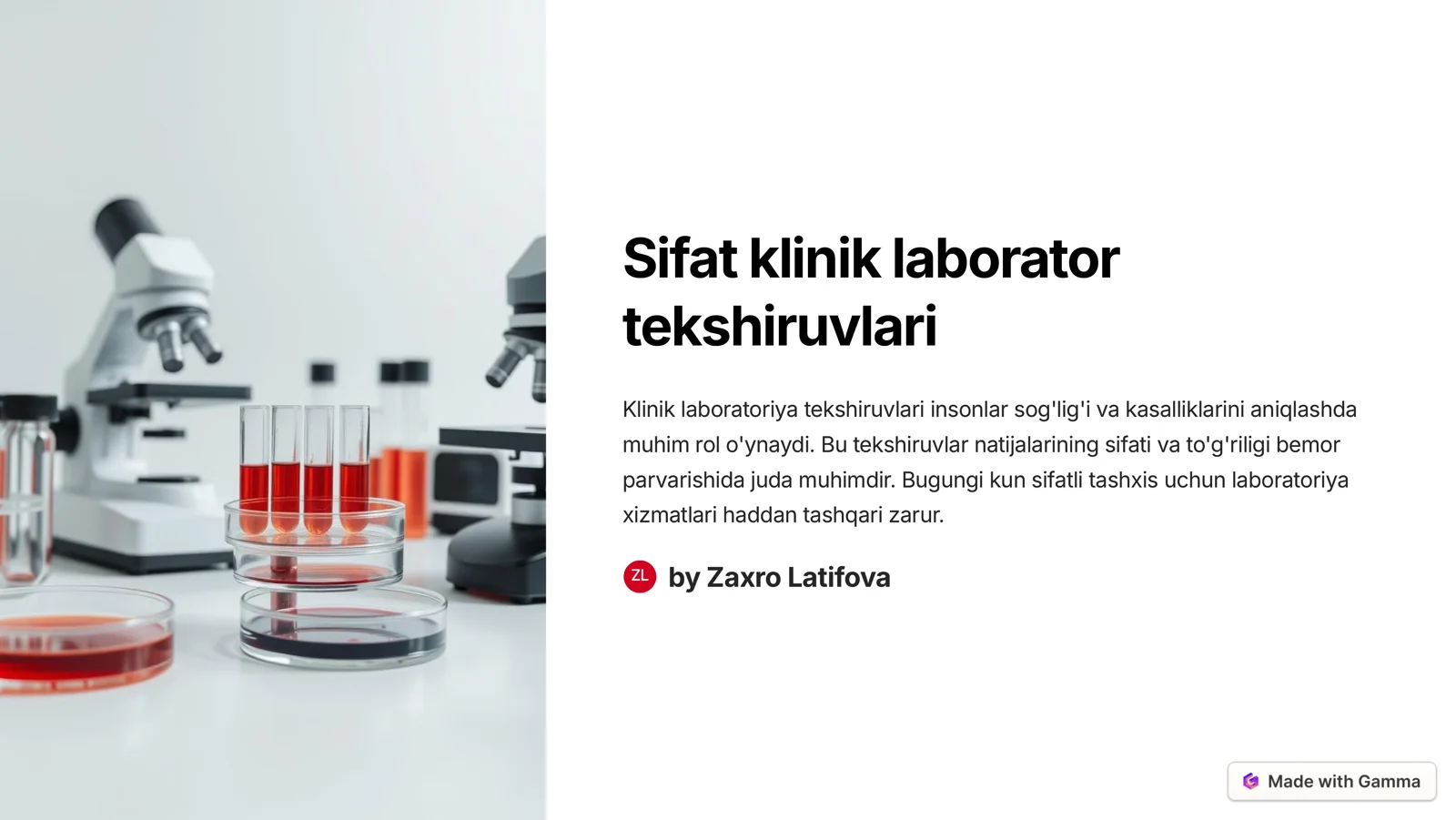 Klinik laboratoriya tekshiruvalari