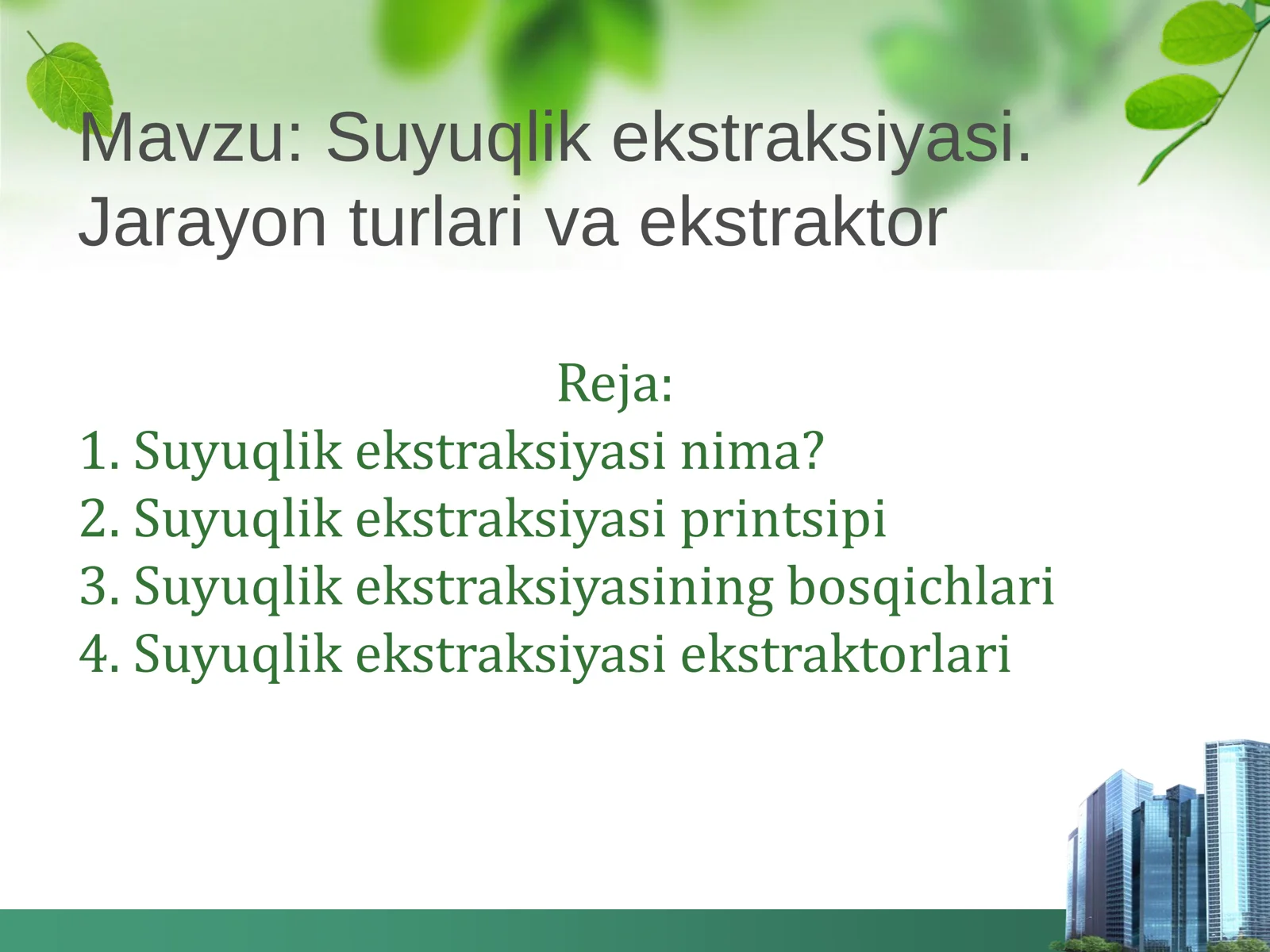 Suyuqlik ekstraksiyasi
