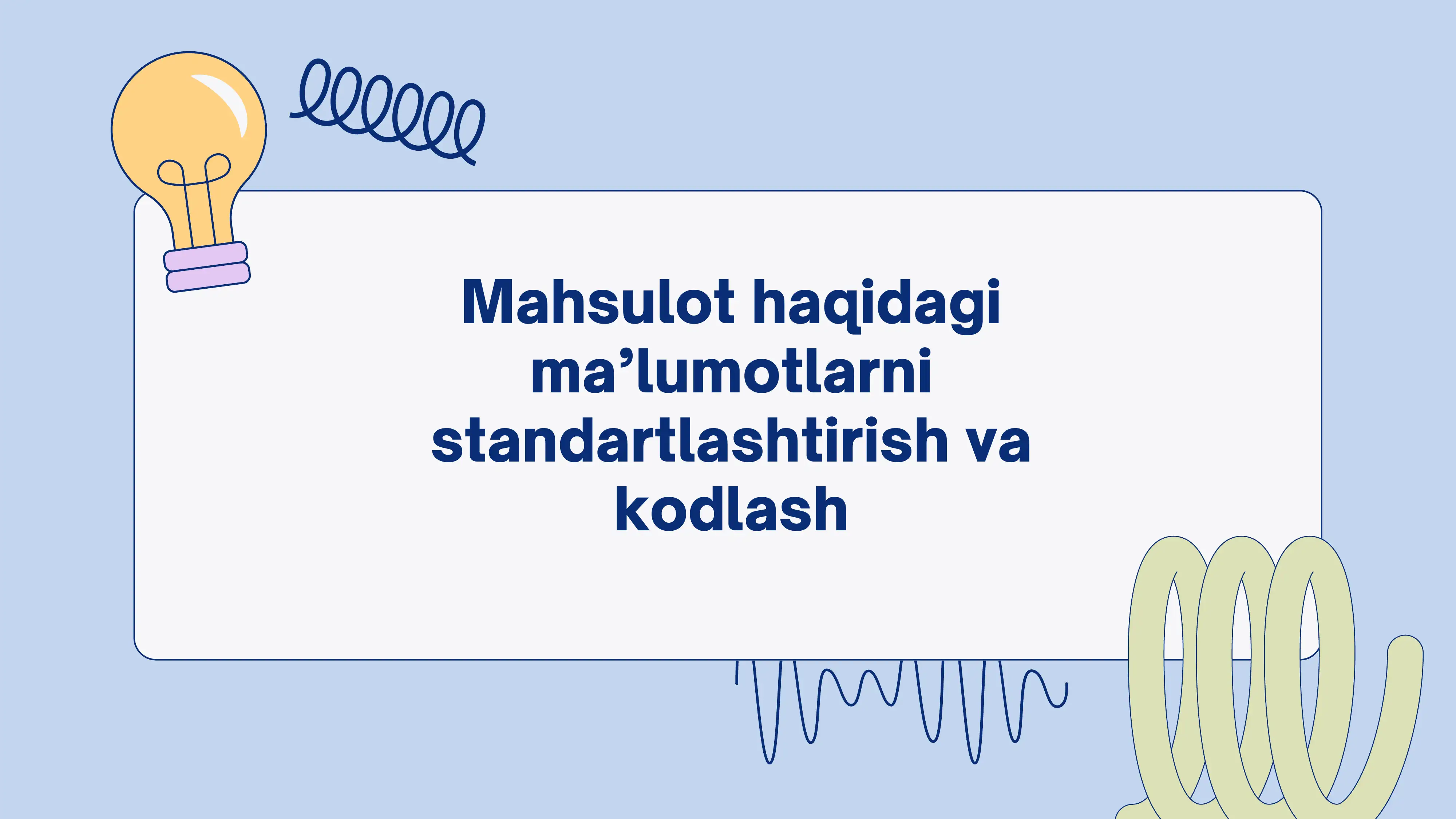 Mahsulot haqidagi ma’lumotlar