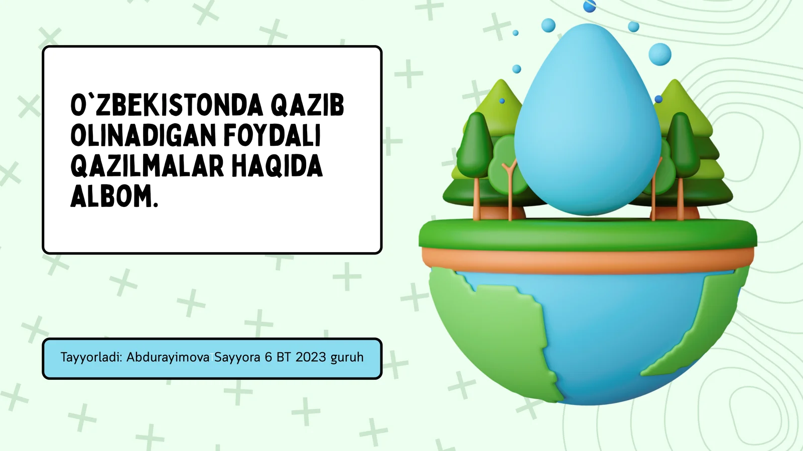O'zbekistonda qazib olinadigan foydali qazilmalar haqida albom