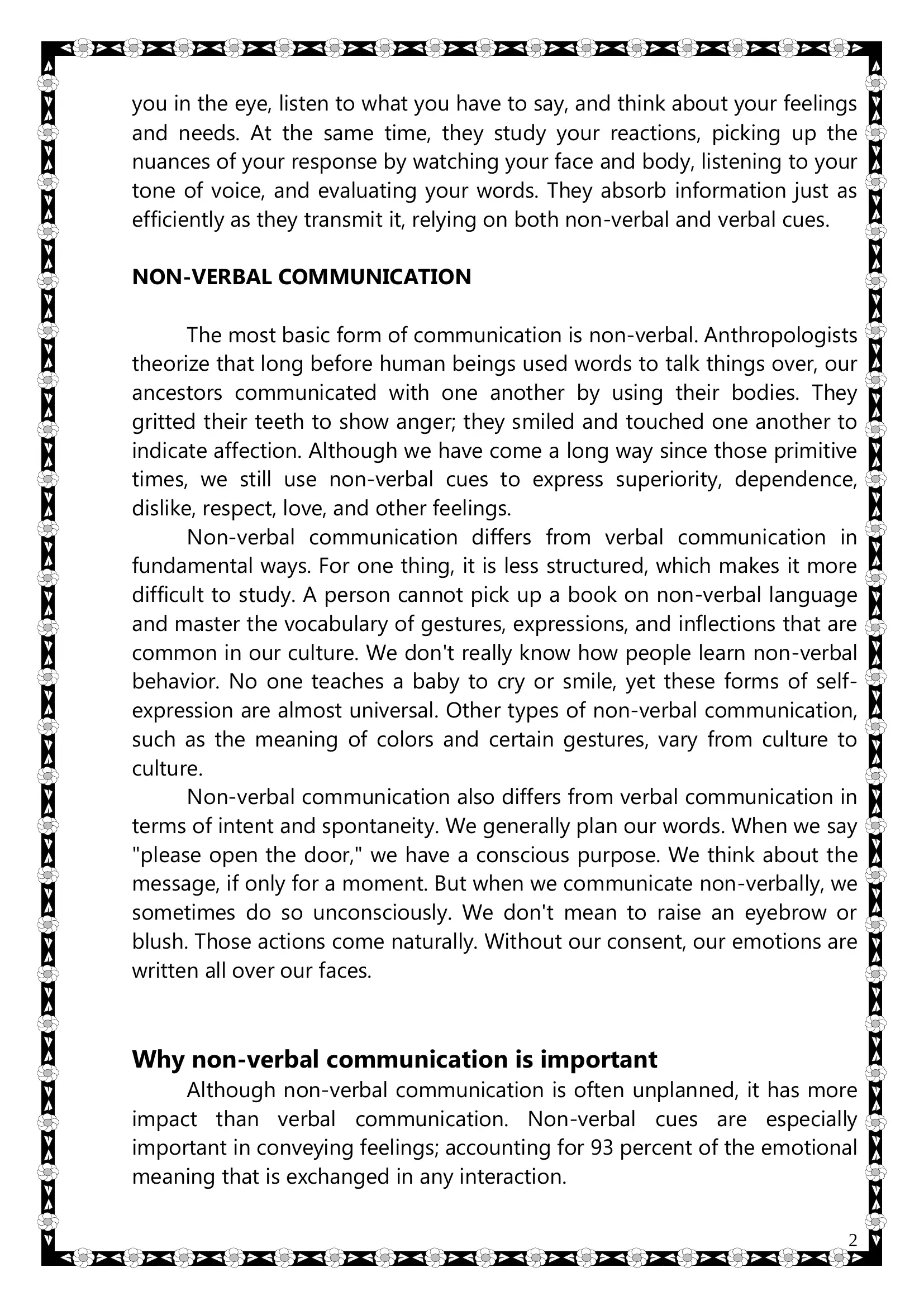 THE BASIC FORMS OF COMMUNICATION