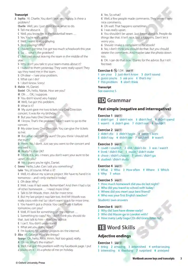 Solution pre- intermadite workbook answer key