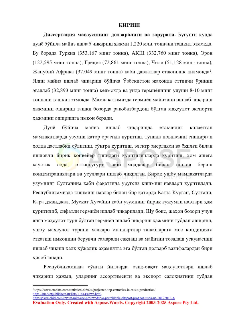 MAYIZBOP UZUM NAVLARINI PARVARISHLASH VA UZUMNI QURITISH VA UNDAN MAYIZ ...