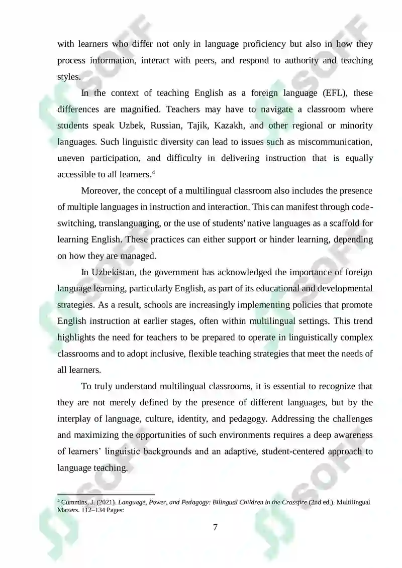 Challenges in Teaching English as a Foreign Language in Multilingual ...