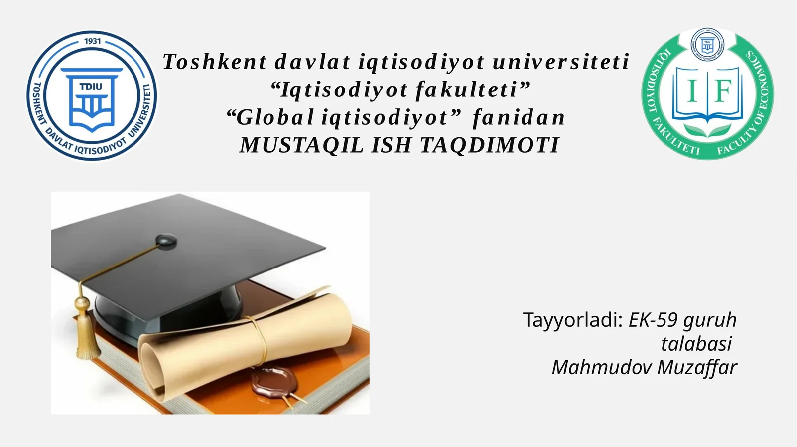 Global iqtisodiyot