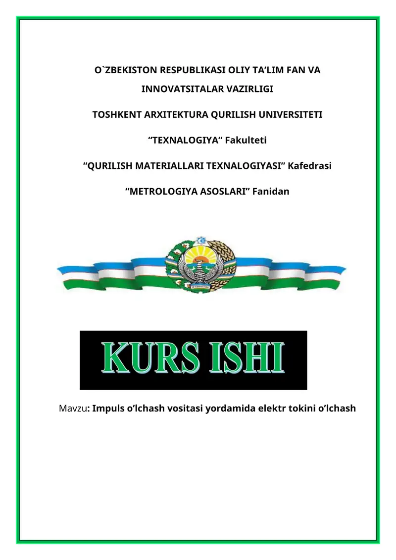 Impuls o’lchash vositasi