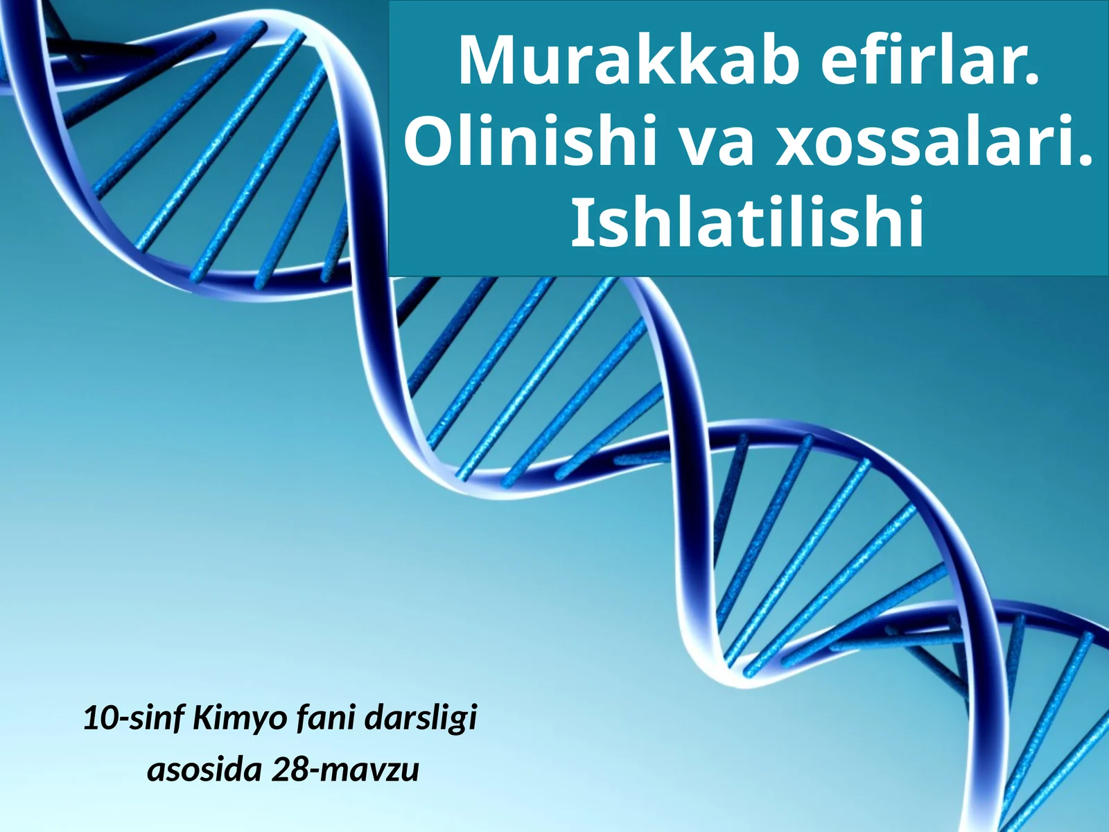 10-sinf Kimyofanidarsligi