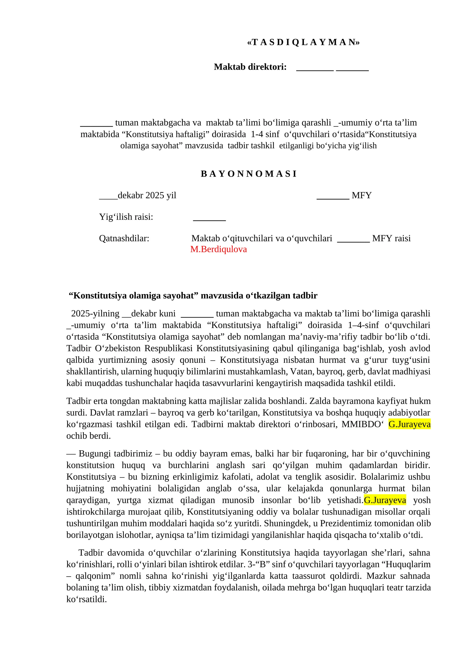 Konstitutsiya Haftaligi