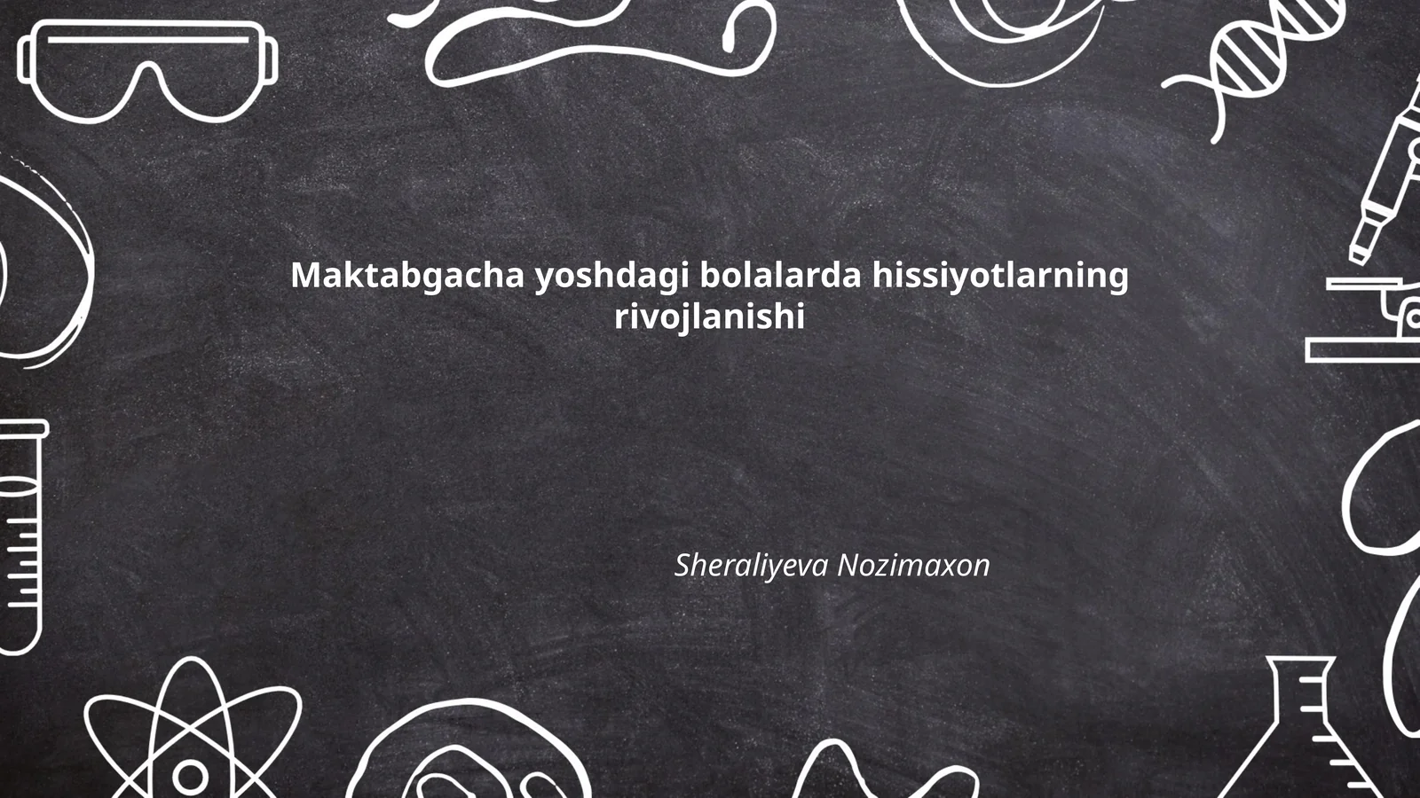Hissiyotni rivojlantirish maktabgacha yoshdagi bolalar uchun