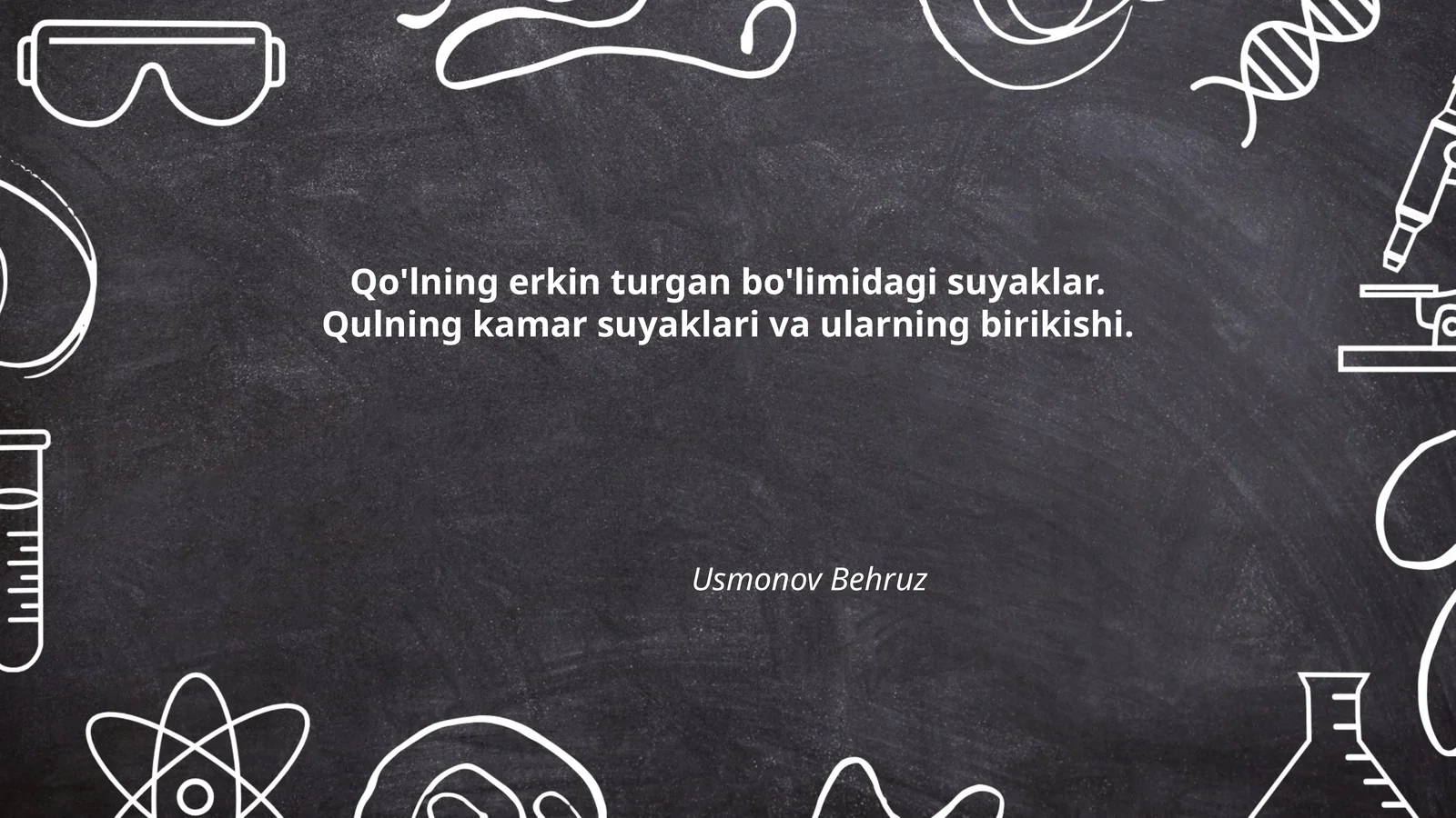 Qo'l suyaklarining anatomiyasi