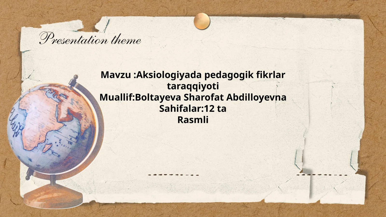 Aksiologiyada pedagogik fikrlar taraqqiyoti