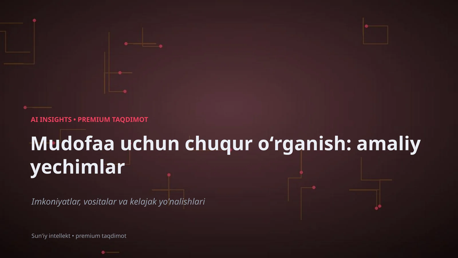 AI INSIGHTS • PREMIUM TAQDIMOT