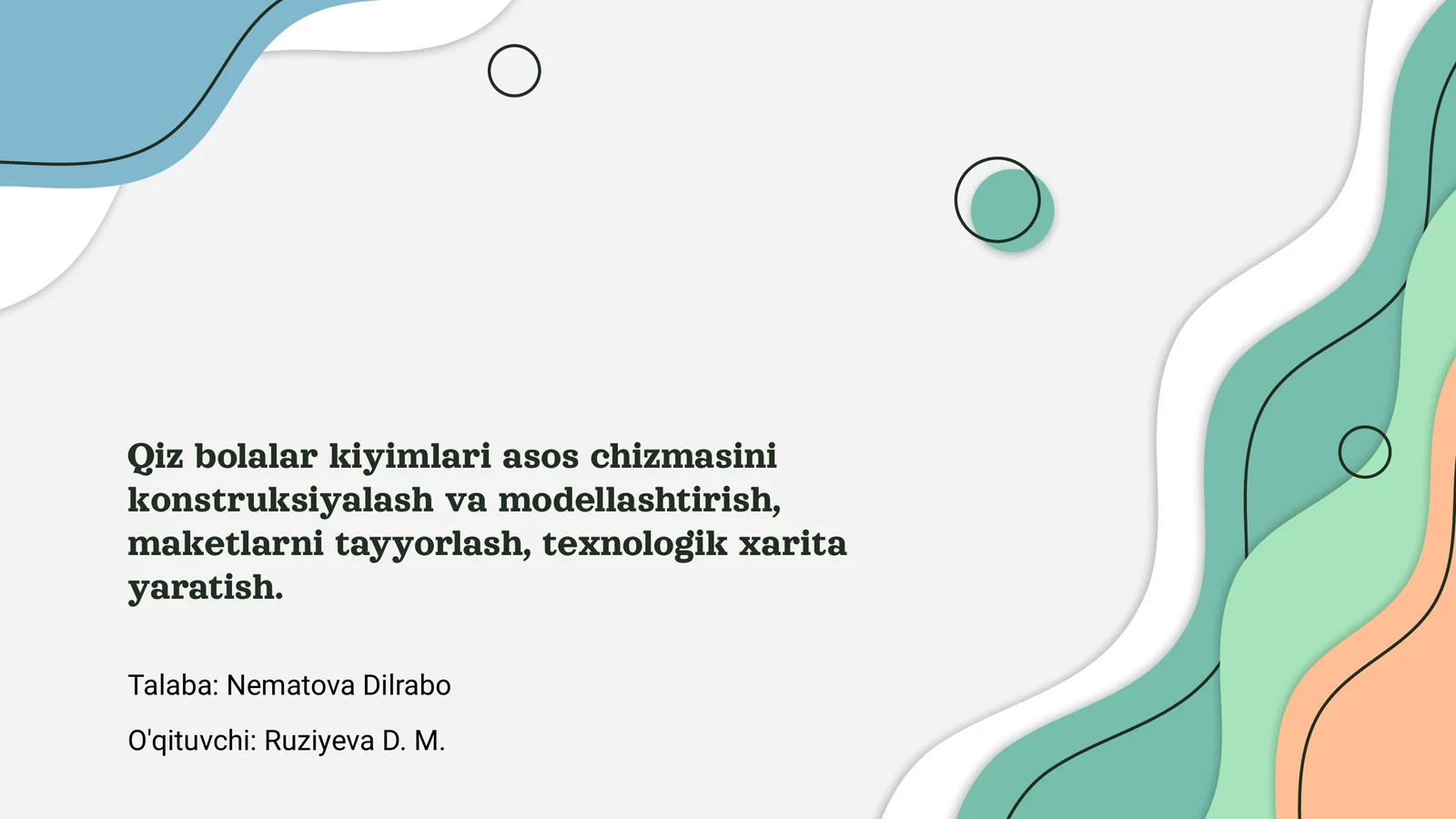 Qiz bolalar kiyimlari asos chizmasi