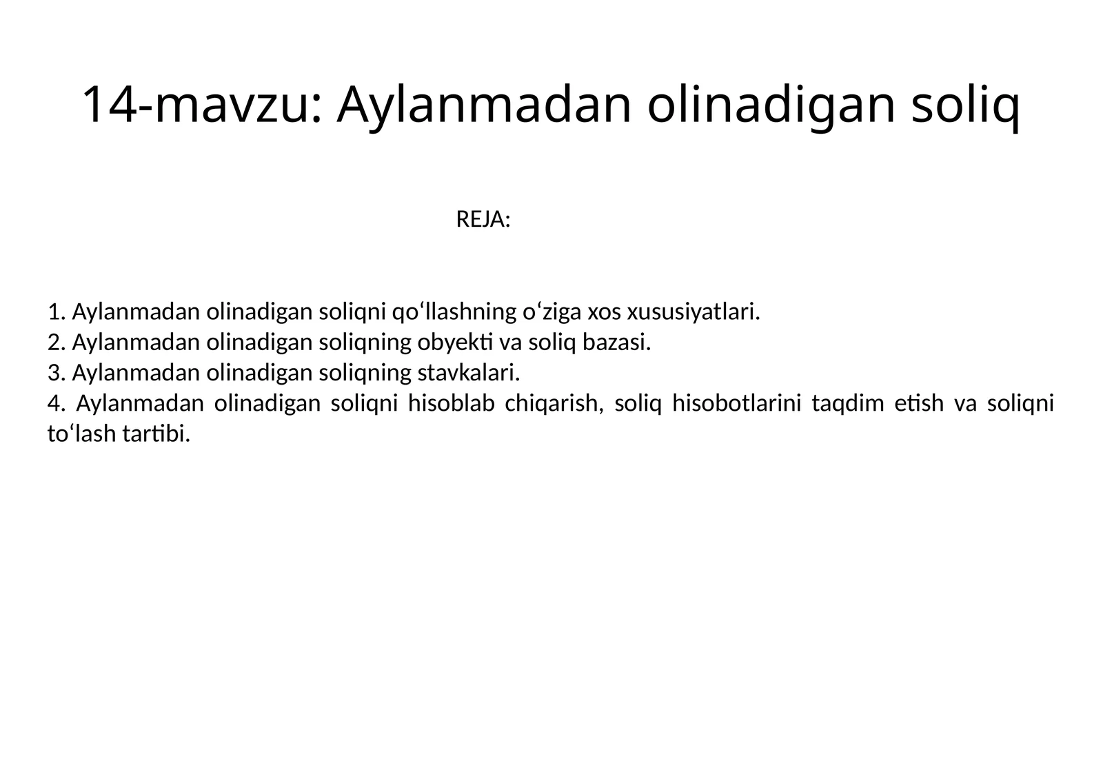 Aylanmadan olinadigan soliq