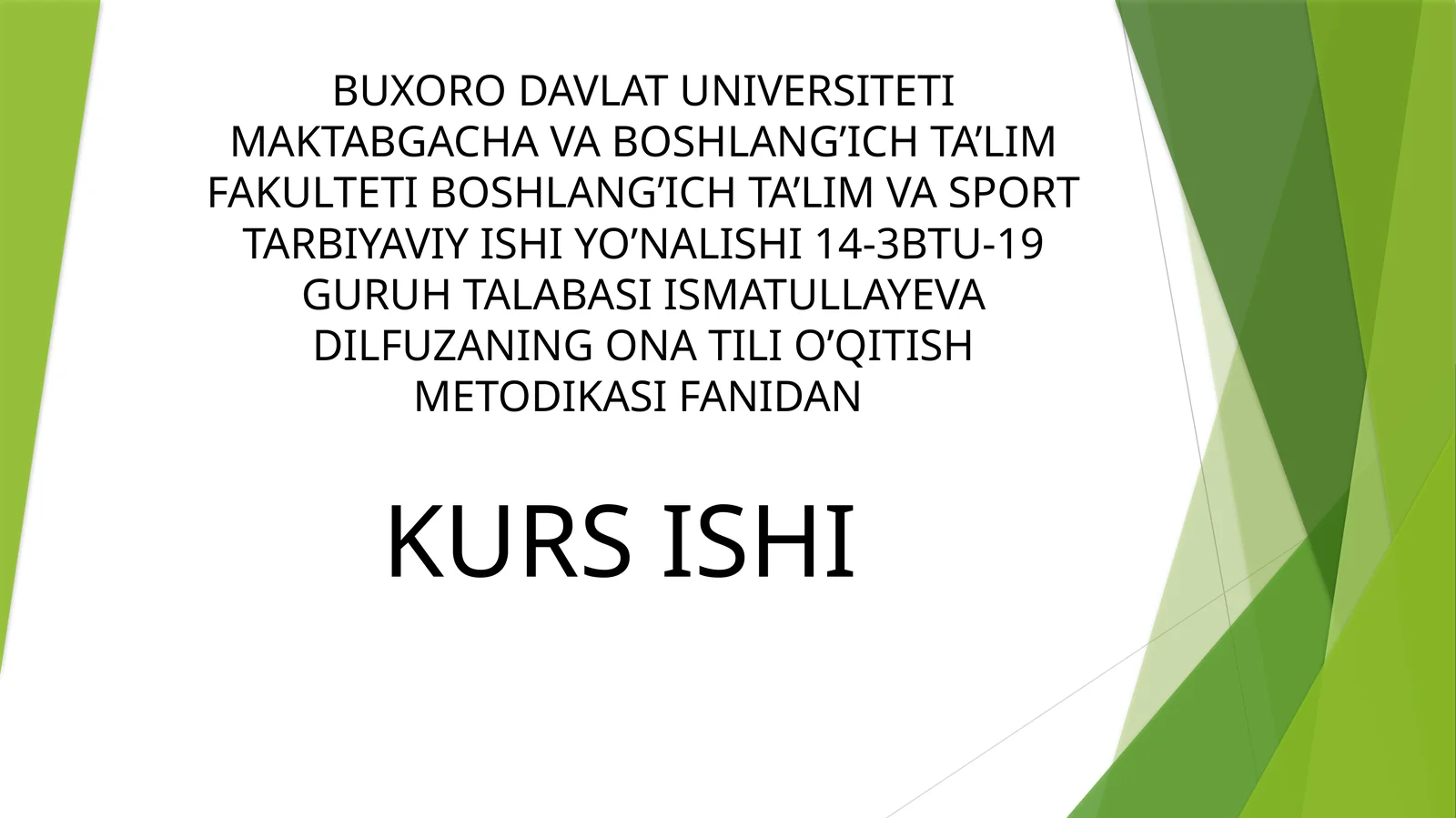 Boshlang’ich Sinf O’qish Darslari Samaradorligini Oshirishda Innovatsion Texnologiyalar