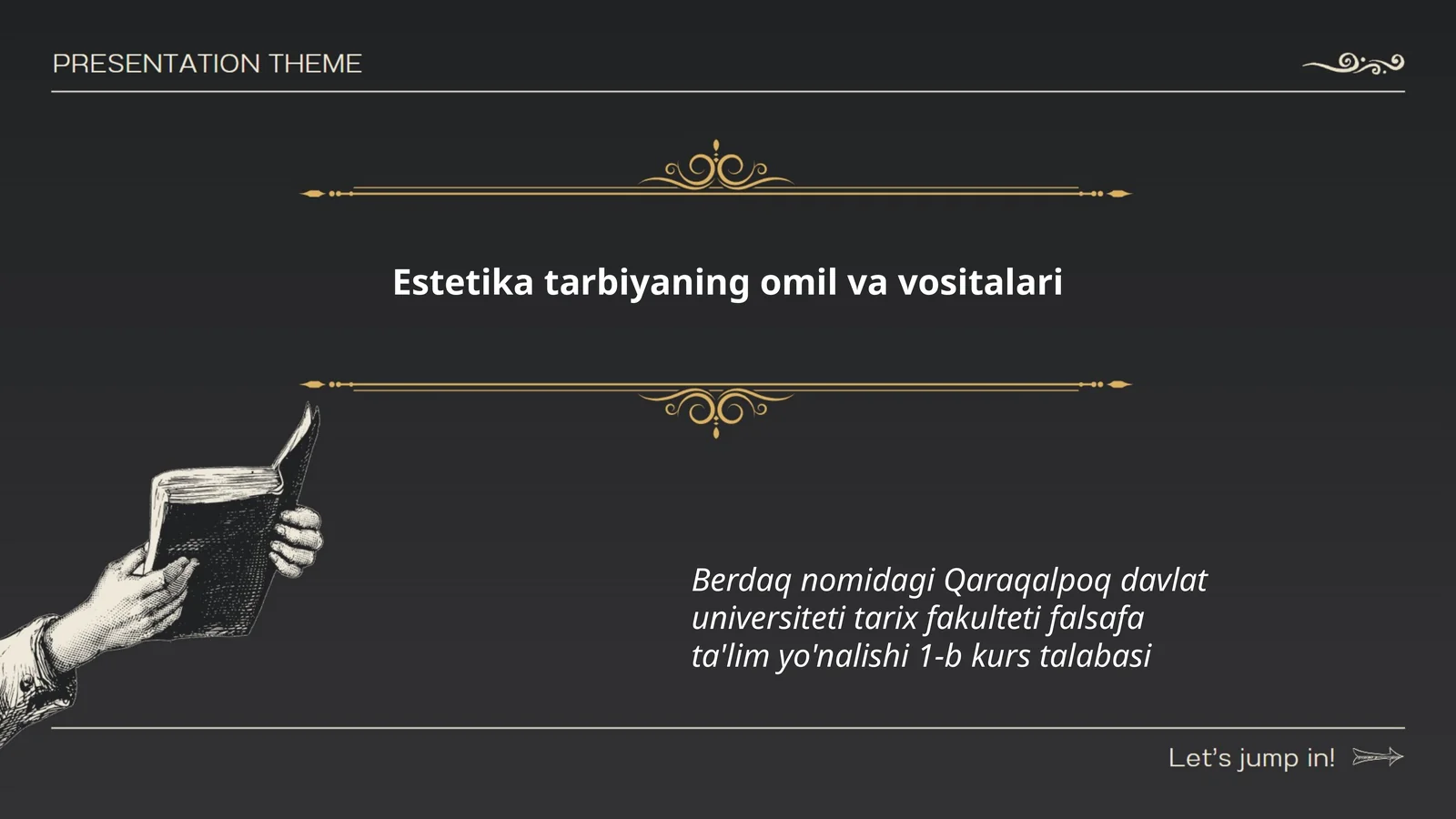 Estetika tarbiyaning omil va vositalari