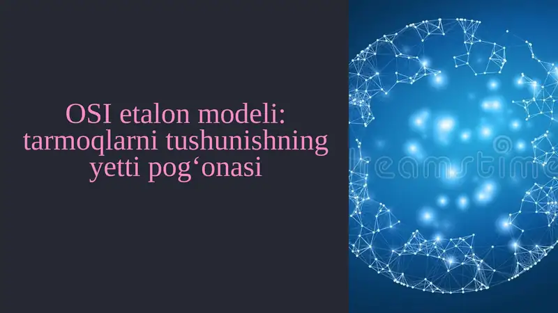 OSI etalon modeli: tarmoqlarni tushunishning yetti pog‘onasi