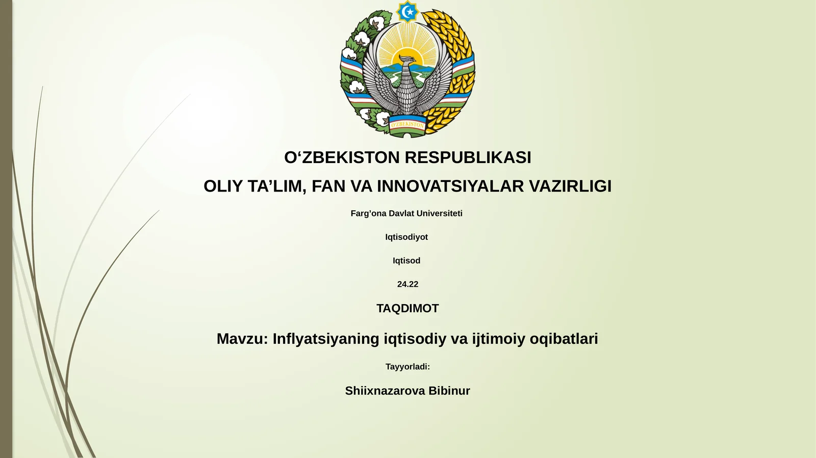 Inflyatsiyaning iqtisodiy va ijtimoiy oqibatlari