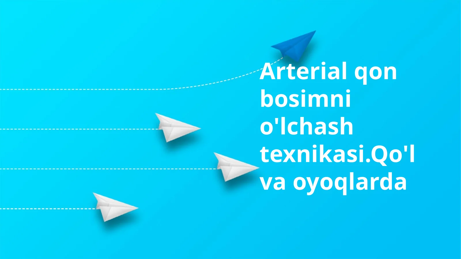 Qon bosimini o'lchash texnikasi