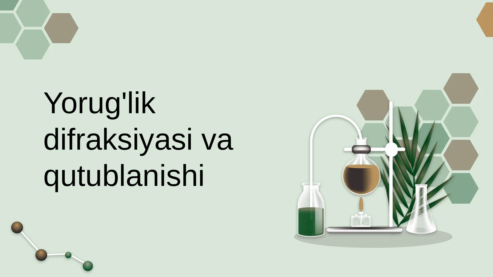 Yorug'lik difraksiyasi va qutublanishi