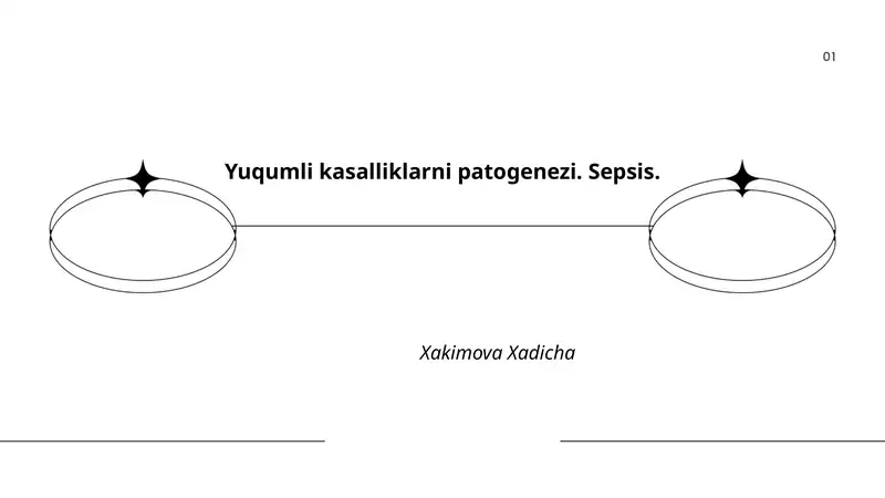 Yuqumli kasalliklarni patogenezi. Sepsis