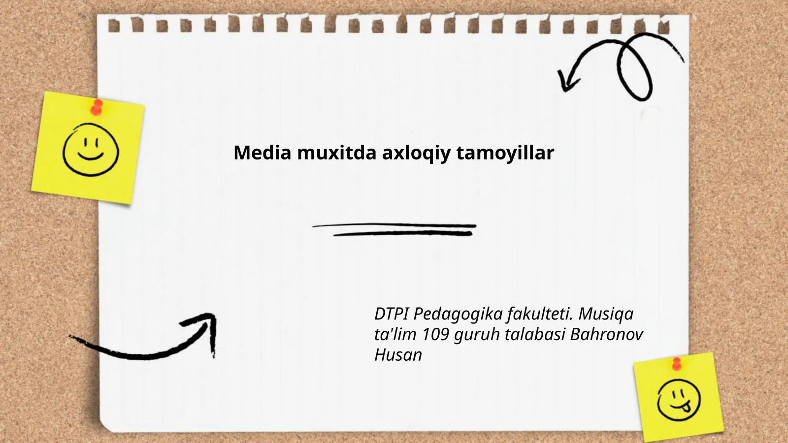 Media muxitda axloqiy tamoyillar
