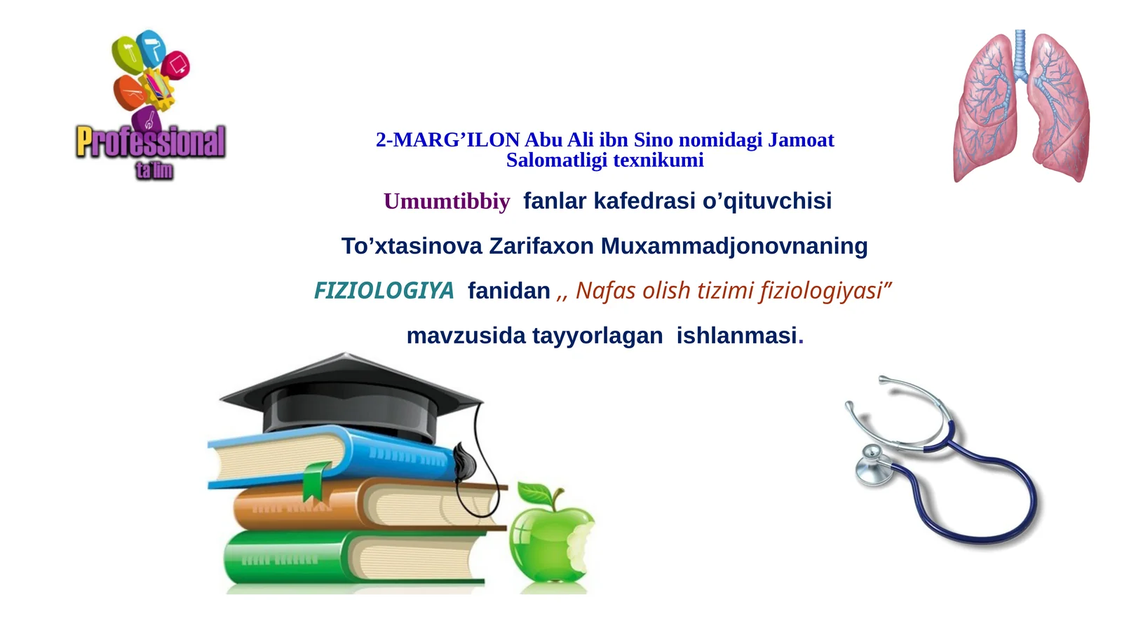 Nafas olish tizimi fiziologiyasi