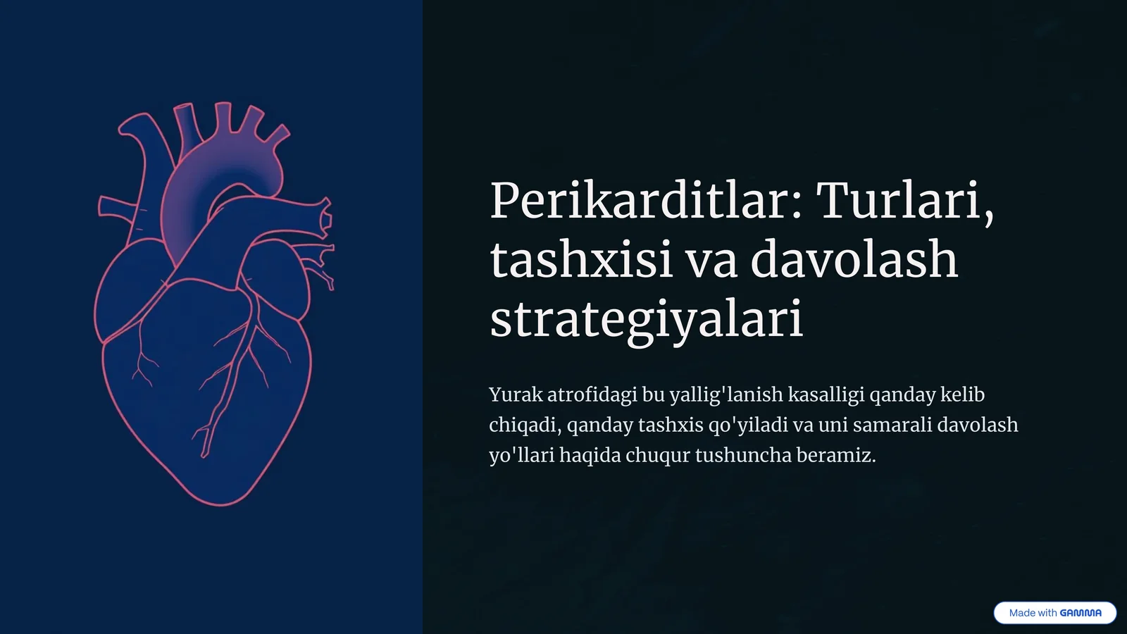 Perikarditlar: Turlari, tashxisi va davolash strategiyalari