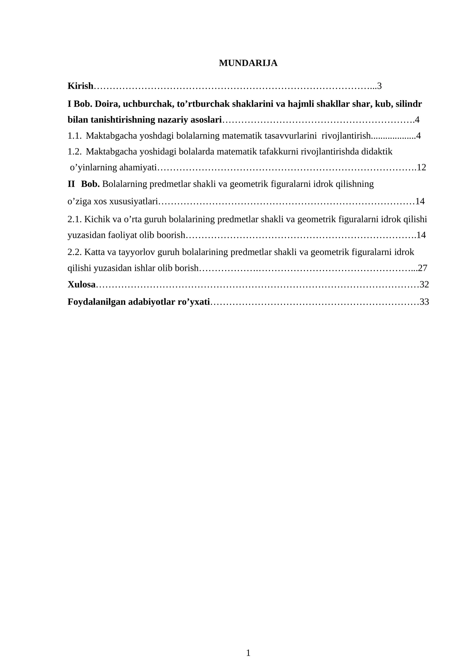 Doira, uchburchak, to’rtburchak shaklarini va hajmli shakllar shar, kub, silindr bilan tanishtirish