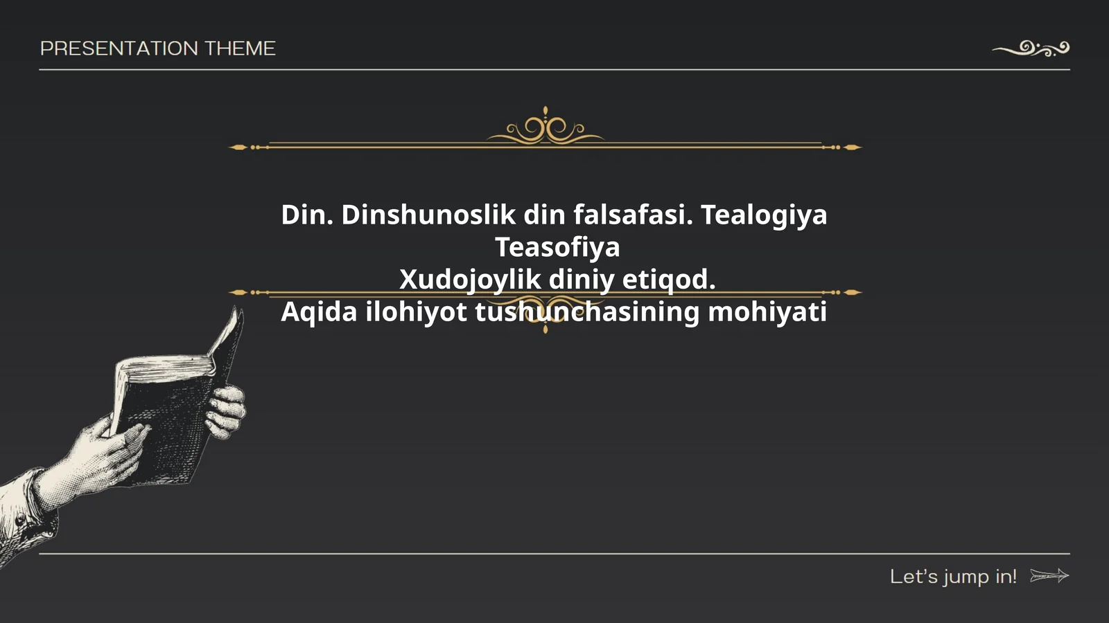 Din. Dinshunoslik din falsafasi. Tealogiya