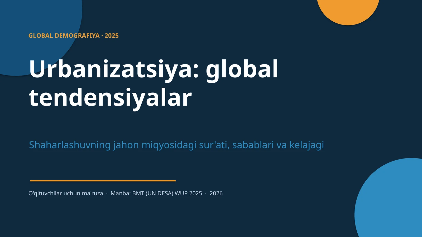GLOBAL DEMOGRAFIYA · 2025
