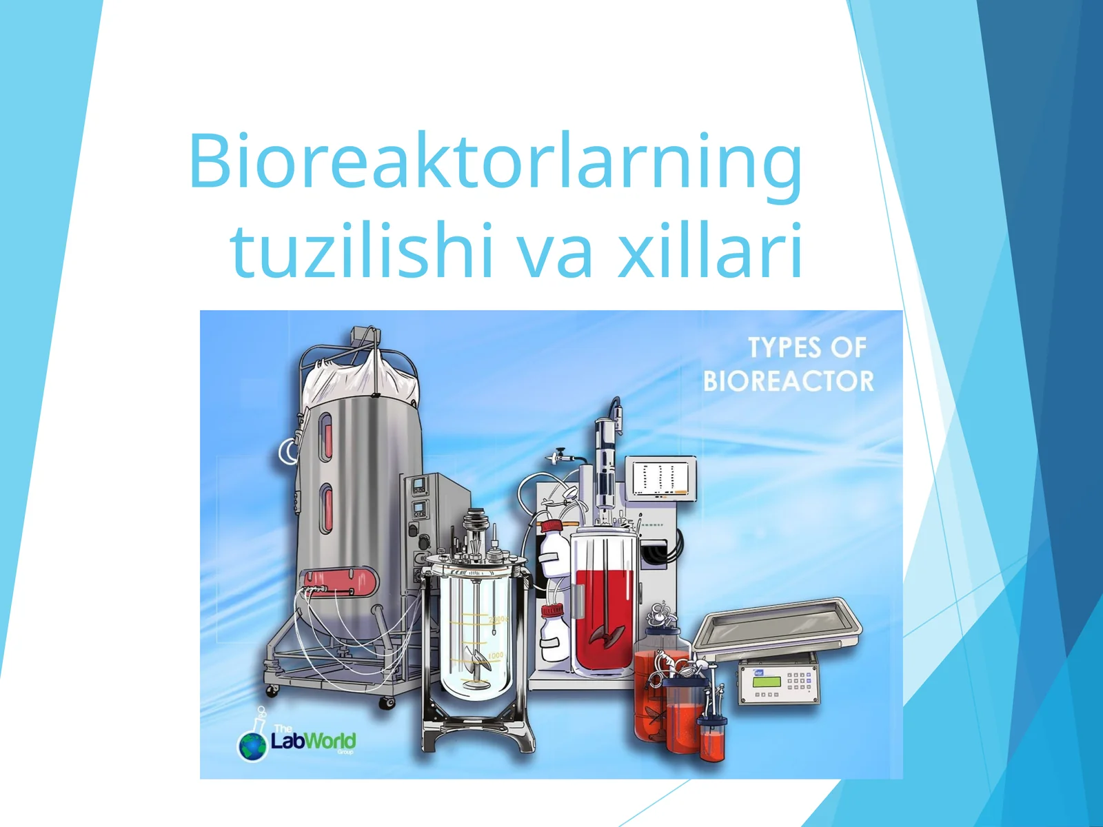 Bioreaktorlarning tuzilishi va xillari
