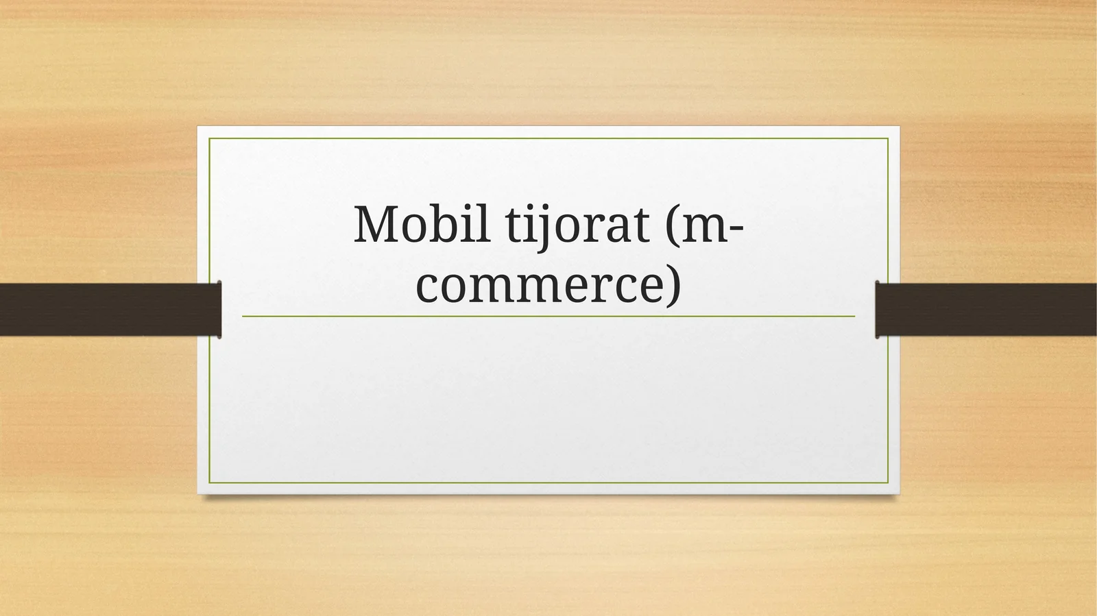 Mobil tijorat