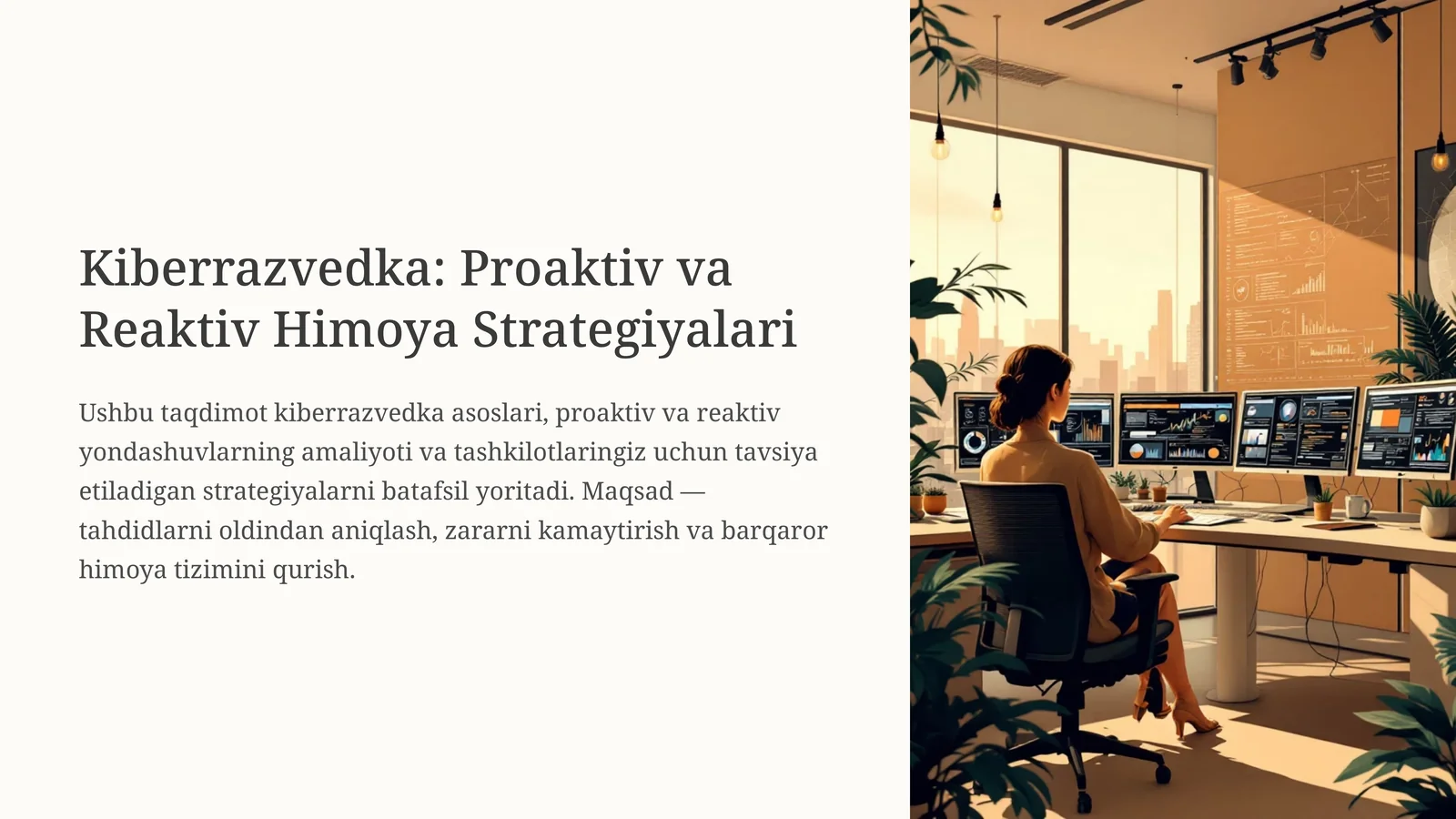 Kiberrazvedka: Proaktiv va Reaktiv Himoya Strategiyalari