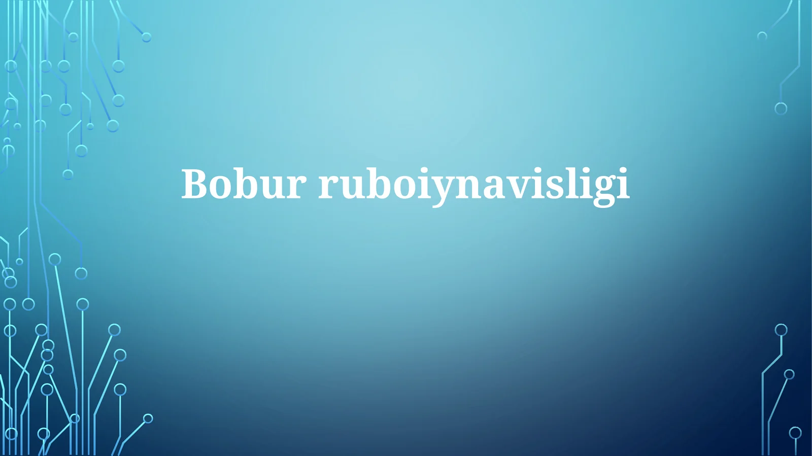 Boburnavisligi