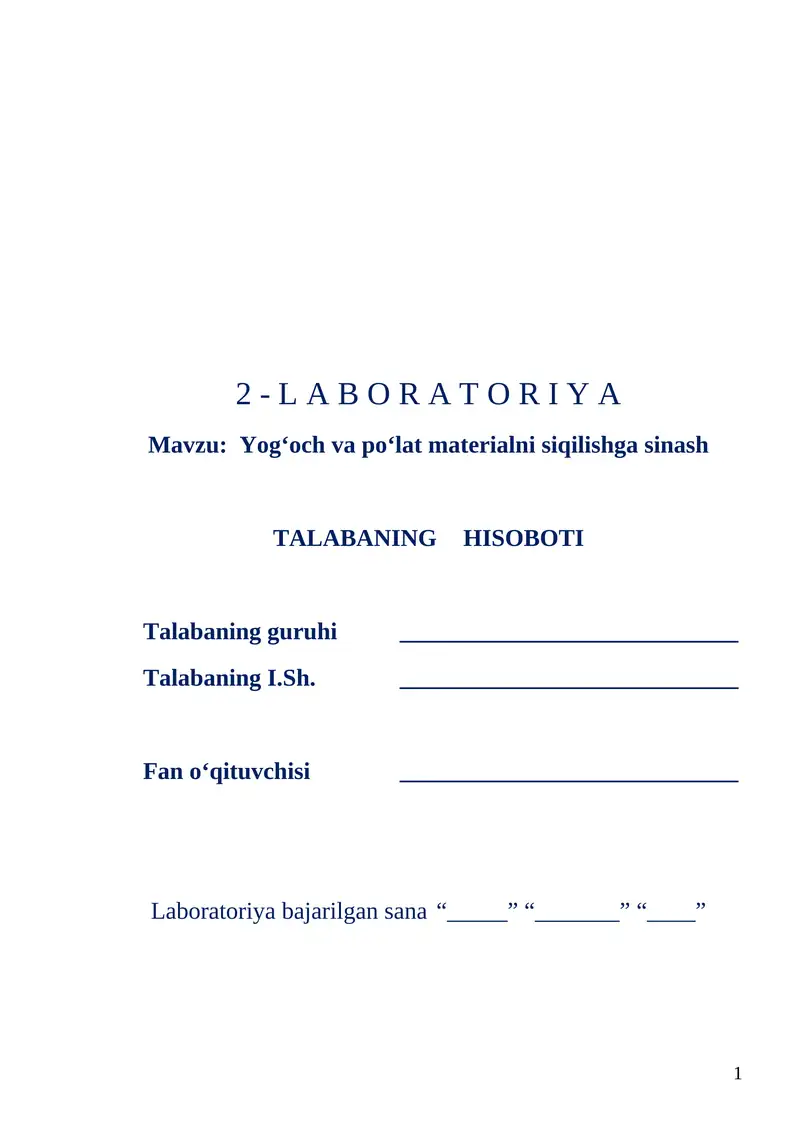 Laboratoriya (Sinov AlfaTest X050 sinov mashinasi)