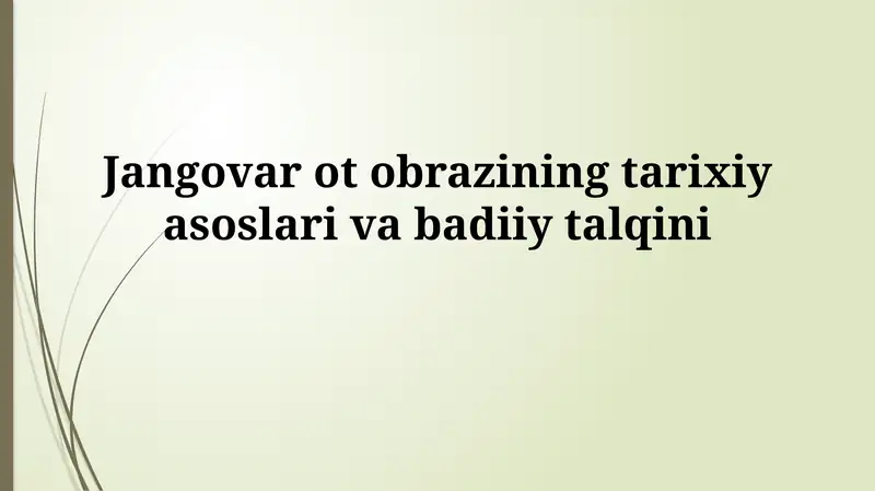 Urush otining tarixiy asoslari