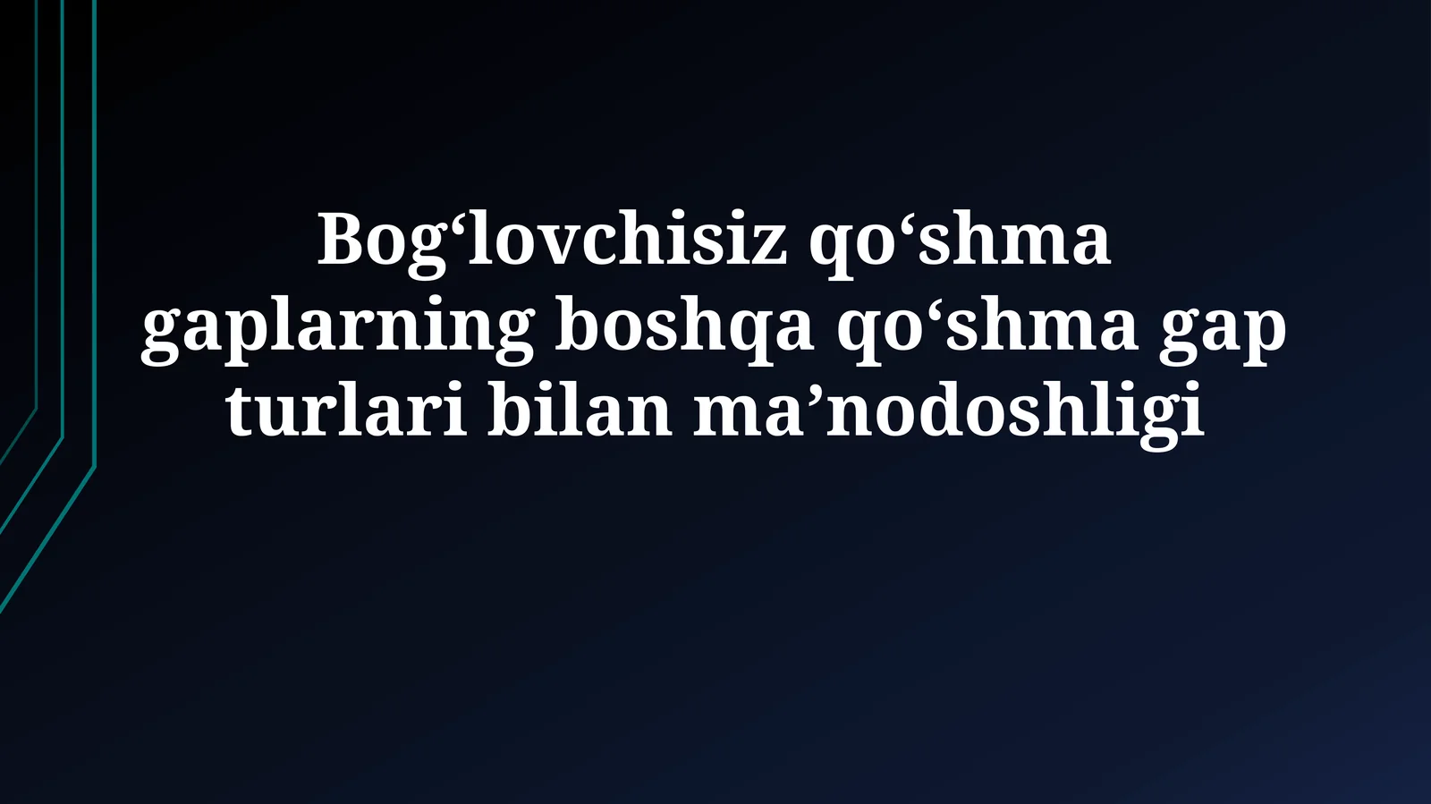 Semantik Tenglikning Mezonlari