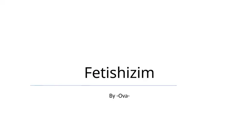 Fetishizim