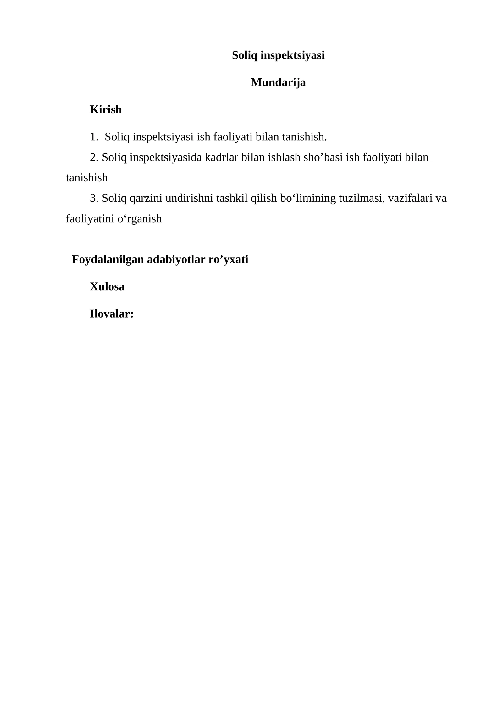 Soliq inspektsiyasi