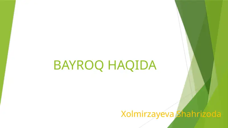 Bayroq haqida