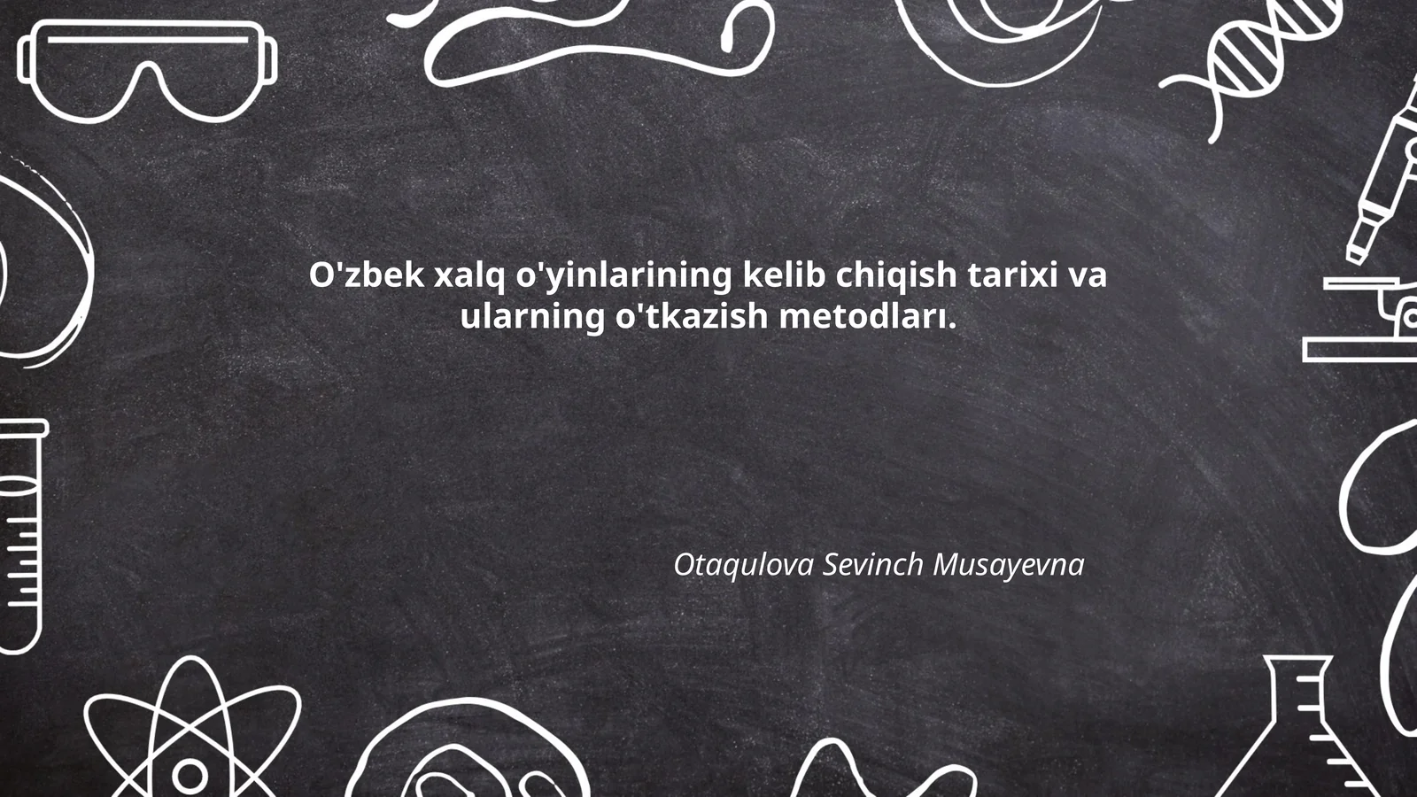 O'zbek xalq o'yinlarining kelib chiqish tarixi va ularning o'tkazish metodları