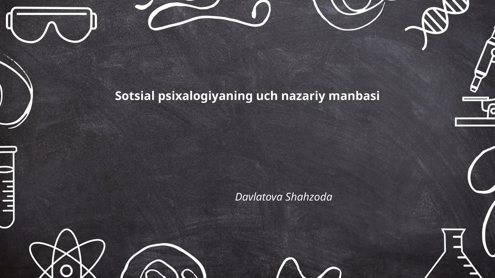 Sotsial psixalogiyaning uch nazariy manbasi