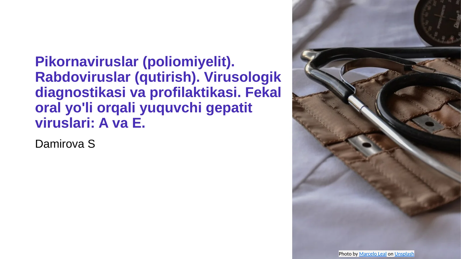 Mikrobiologiyaga oid taqdimot. Mavzusi: pikornoviruslar gepatit.....