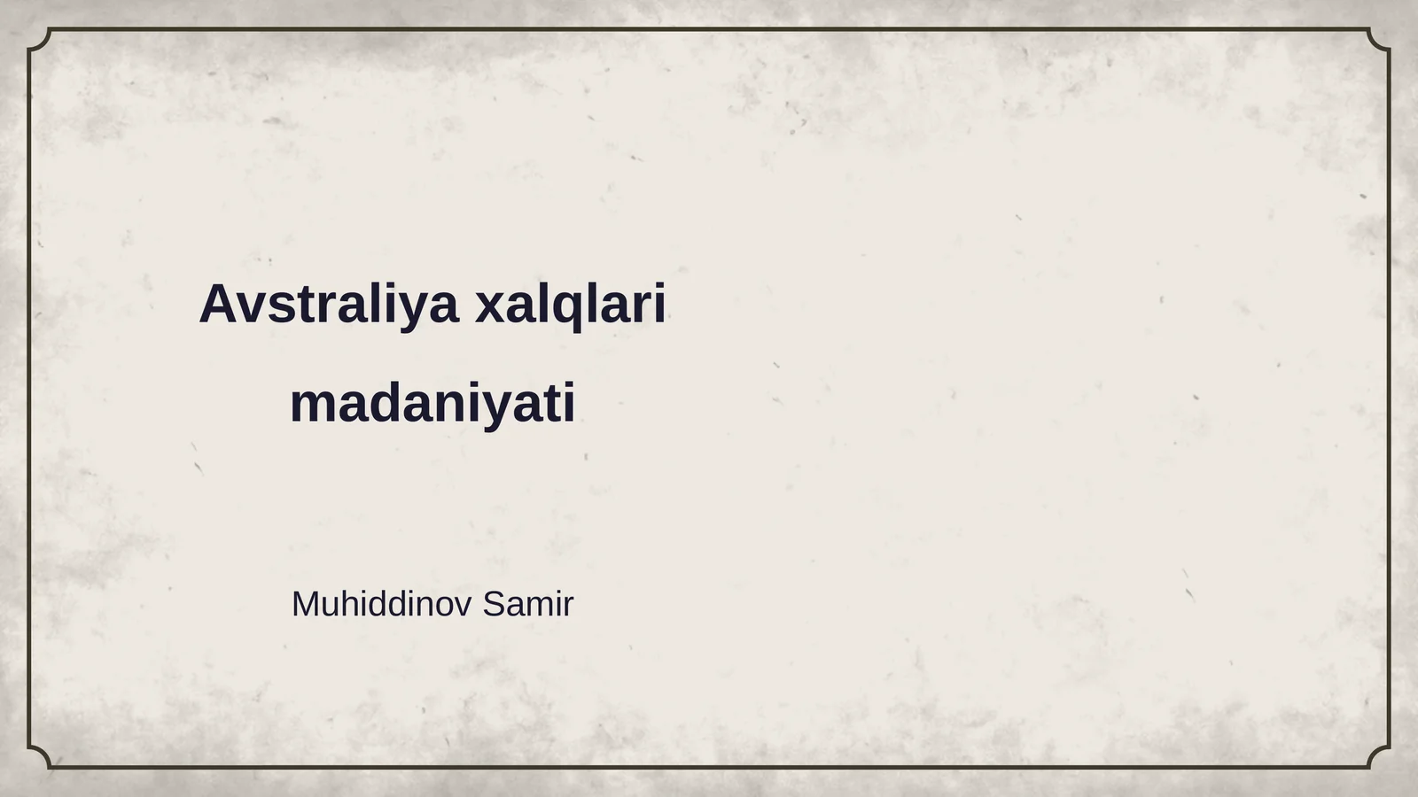 Avstraliya xalqlari madaniyati