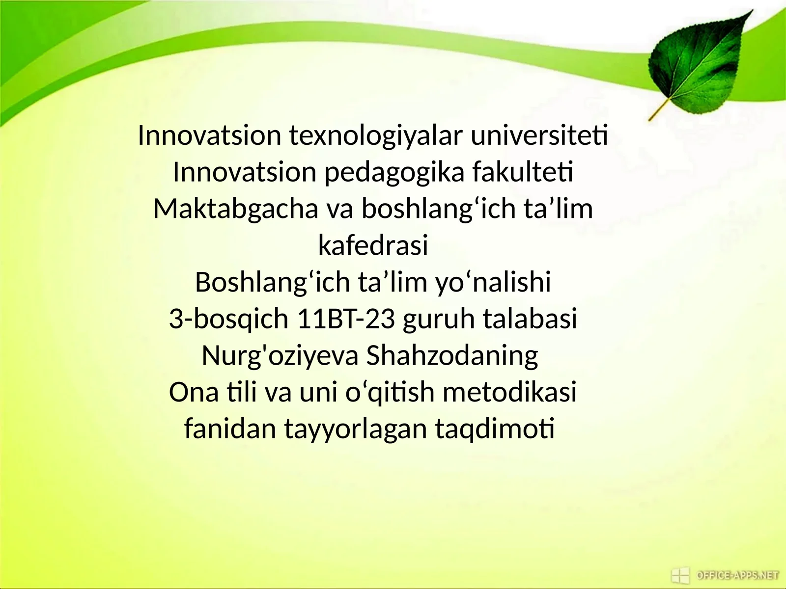 Unli va undosh tovushlarni orfografik mashqlarni tashkil etish