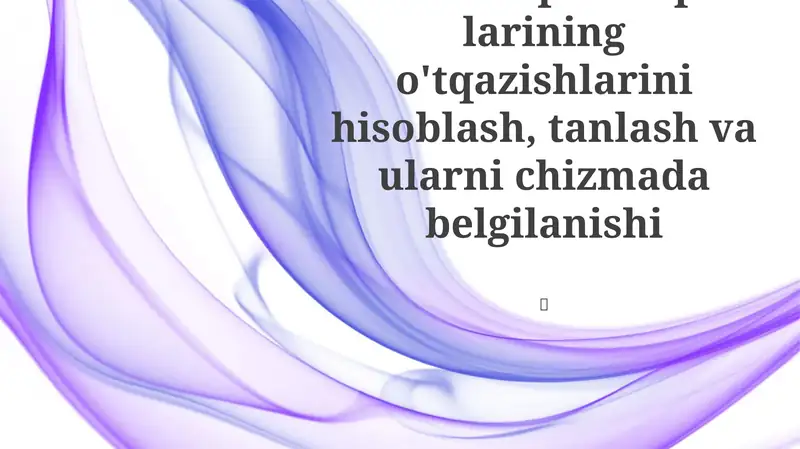 Dumalash podshipnik larining o'tqazishlarini hisoblash, tanlash va ularni chizmada belgilanishi
