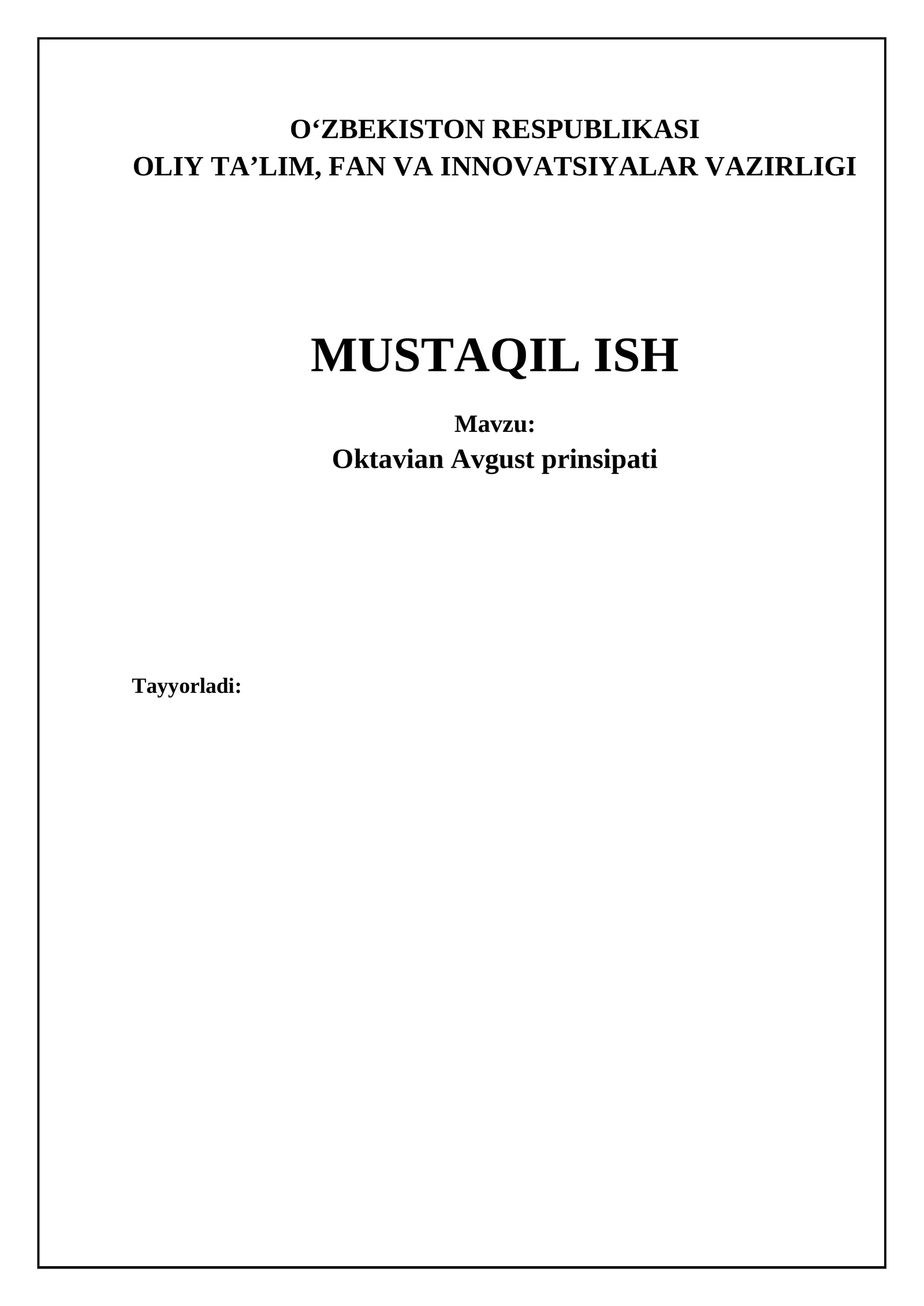 Oktavian Avgust prinsipati