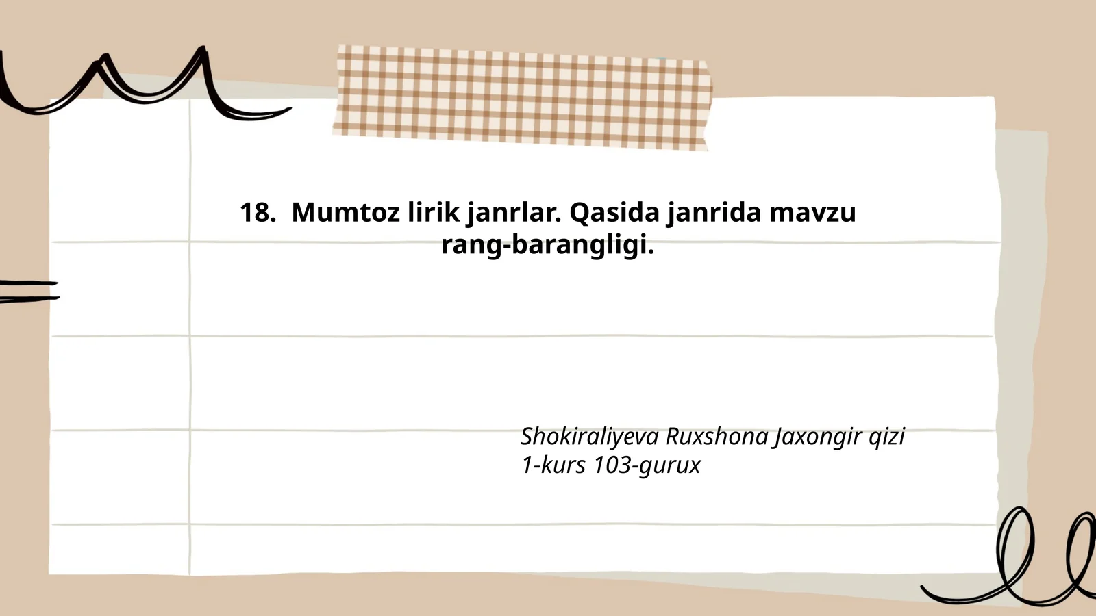 Qasida janrining tarixi va rivojlanishi