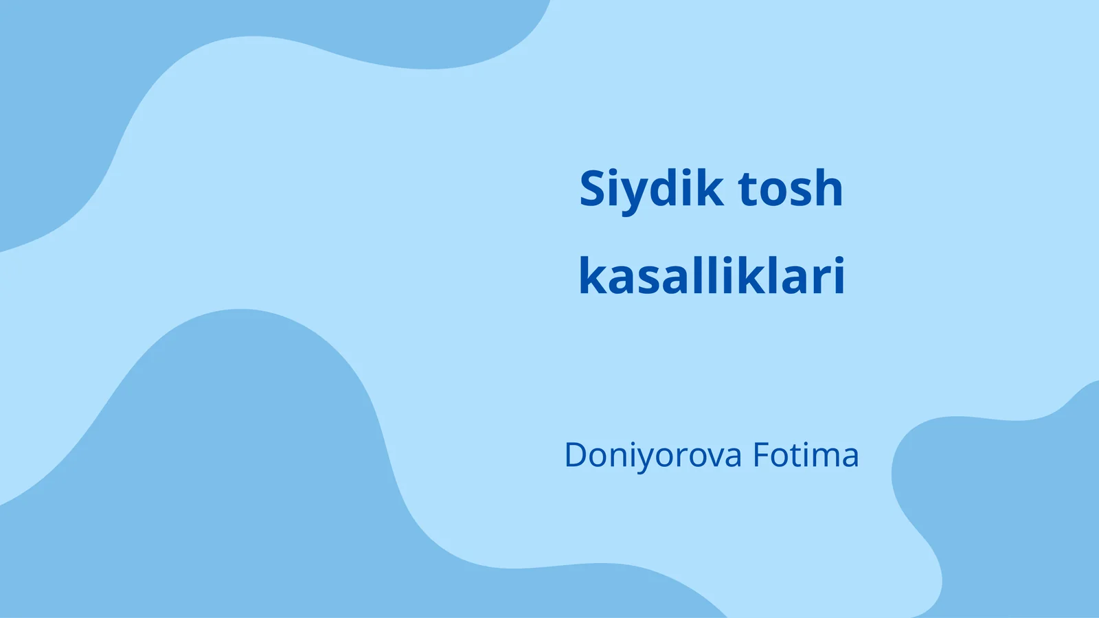 Siydik tosh kasalliklari